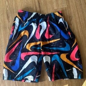 Nike 271026 Boy's Marker Swoosh Breaker Swim Trunks Size L